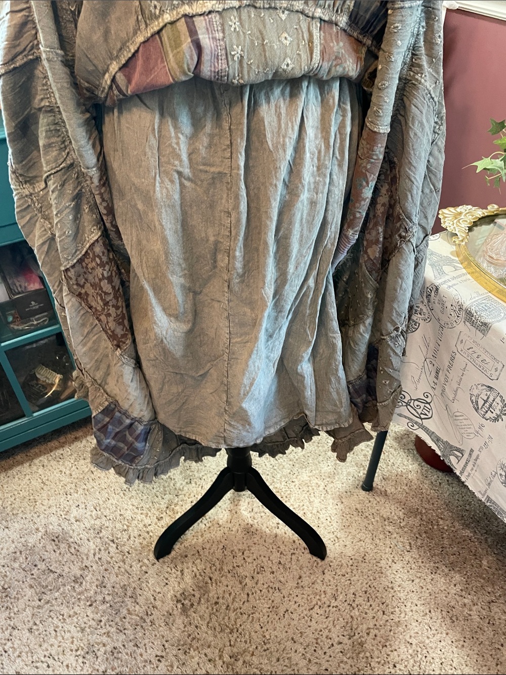 Bohemian /. Boho /Hippie Patchwork Maxi Dress Young Threads - Picture 14 of 14